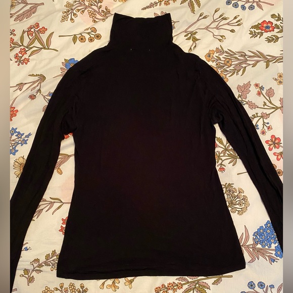 Black Mock Neck Shirt - Picture 3 of 3